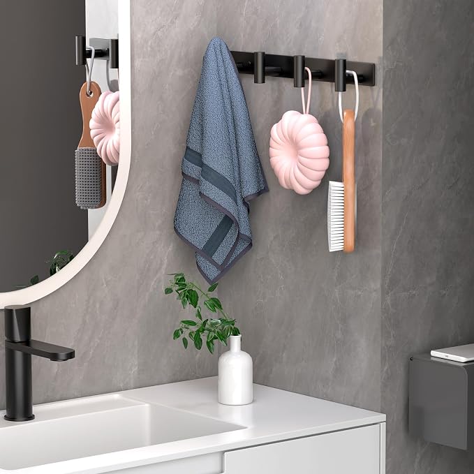 Wall Mounted Coat Rack-4 Hooks, Heavy Duty Stainless Steel Wall Hooks - Image 4