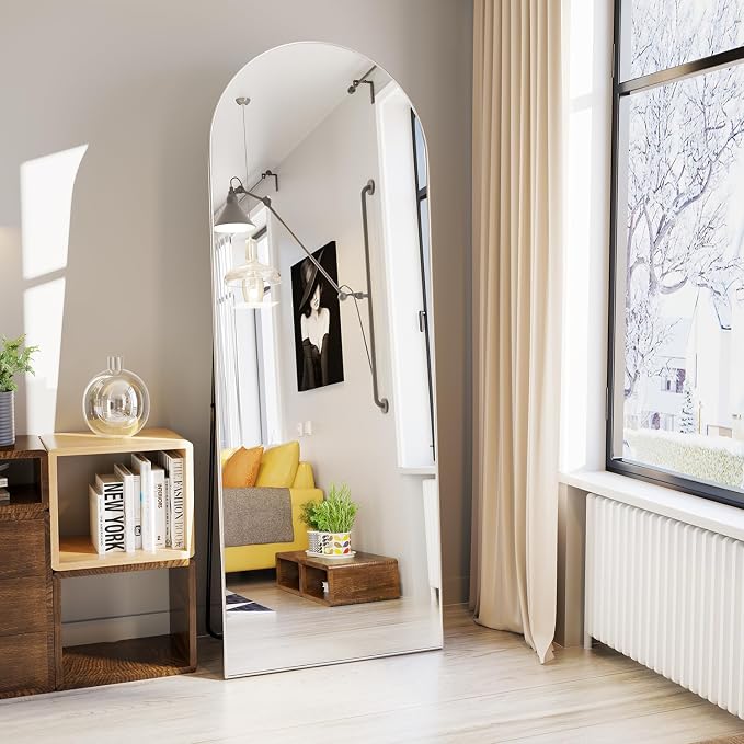Full Length Mirror 56"x16" Arch Floor Mirror - Image 5