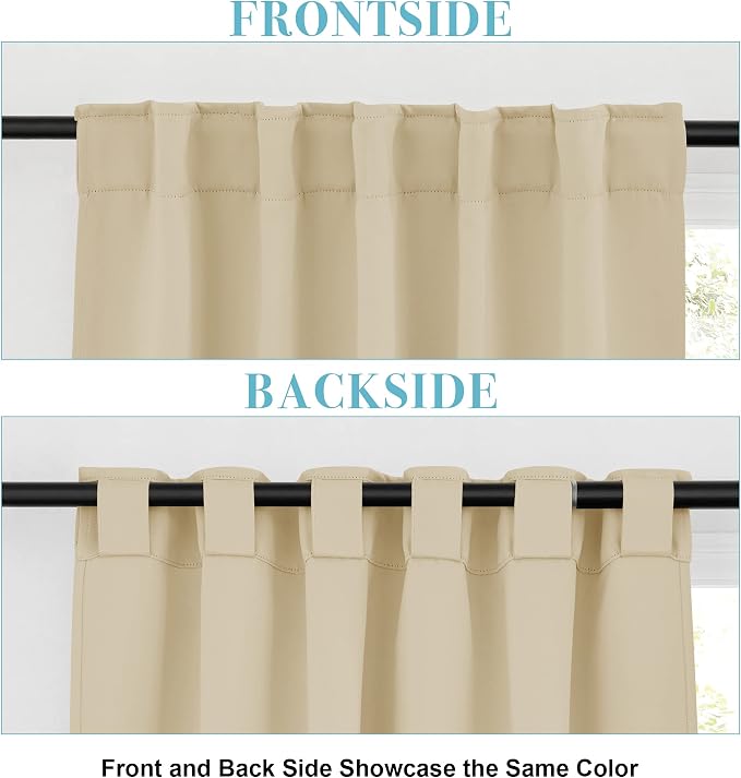 RYB HOME Bathroom Curtains Blackout - Image 3