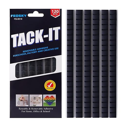Feosky Adhesive Poster Sticky Tack Putty, Reusable and Removable Adhesive Putty by Feosky