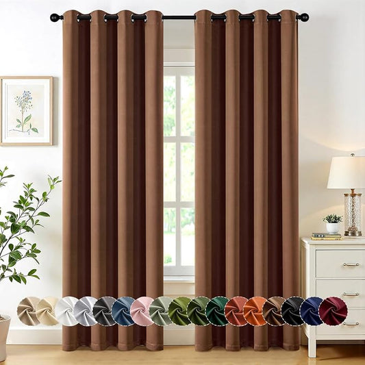 MIULEE Blackout Curtains for Bedroom Living Room 2 Panels, Thermal Insulated by MIULEE