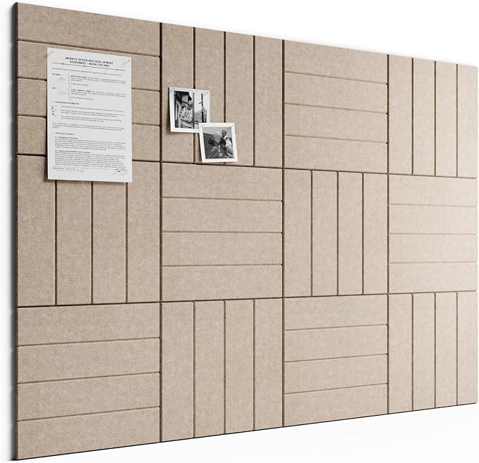 Bumusty Large Cork Board Alternative-48 x 36" Felt Bulletin Board Tiles by BUMUSTY