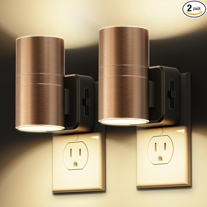 L LOHAS LED Night Light, 2 Pack Night Lights Plug into Wall, Automatic Dusk to by LLOHASLED