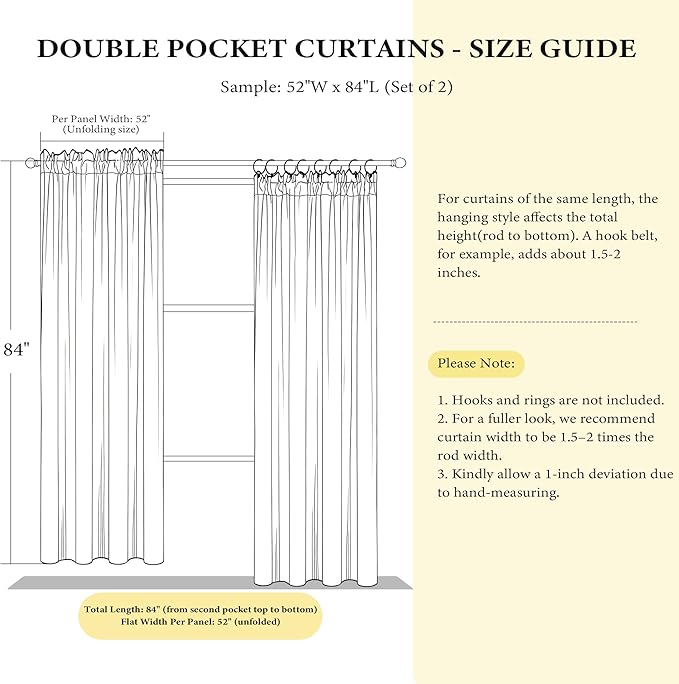 NICETOWN Grey Velvet Curtains 144 inches Long - Image 6