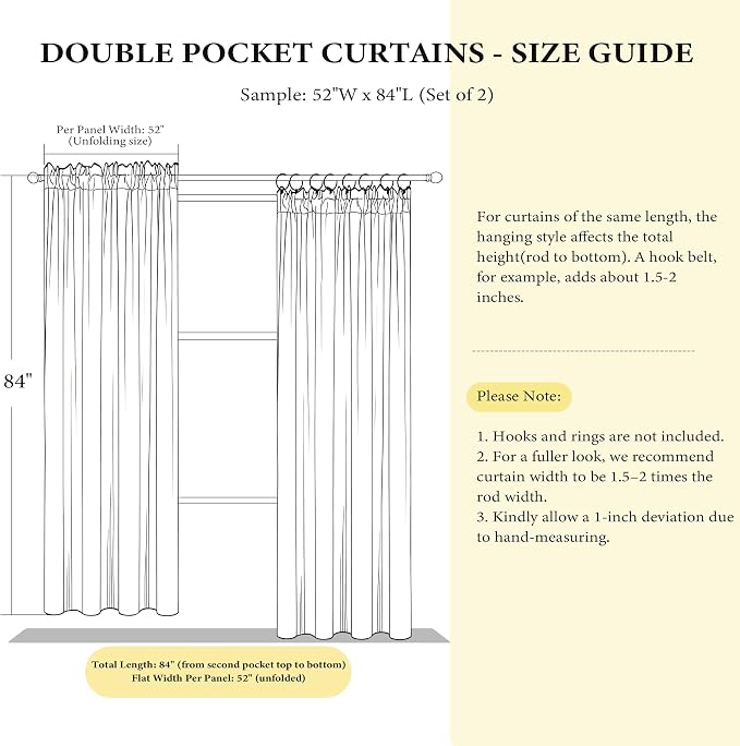 NICETOWN Blue Velvet Curtains 120 inches - Image 3
