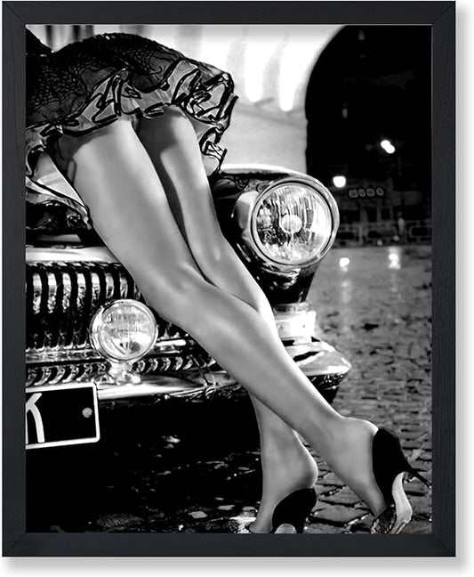 Poster Master Sexy Legs on Classic Car Poster by PosterMaster