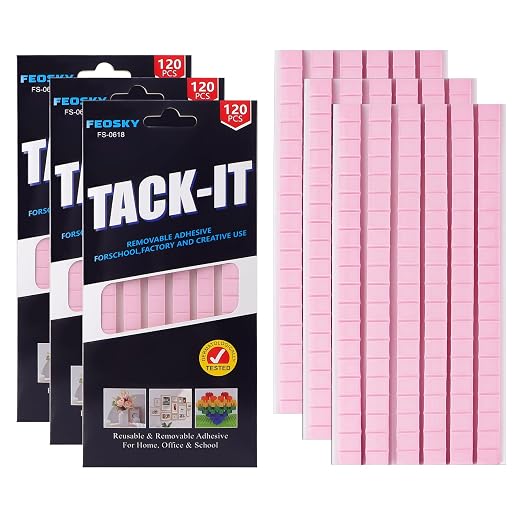 Feosky Adhesive Poster Sticky Tack Putty, Reusable and Removable Adhesive Putty by Feosky