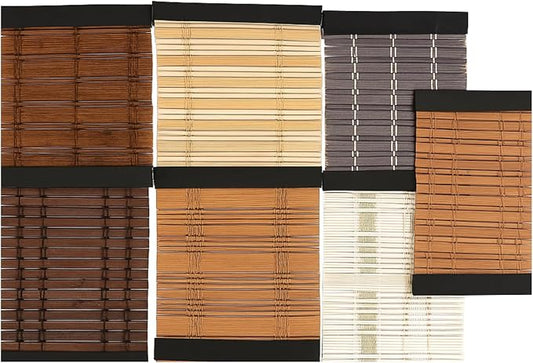 Arlo Blinds Bamboo Shade Samples – Dali Native, Dali Walnut, Java Deep by ArloBlinds