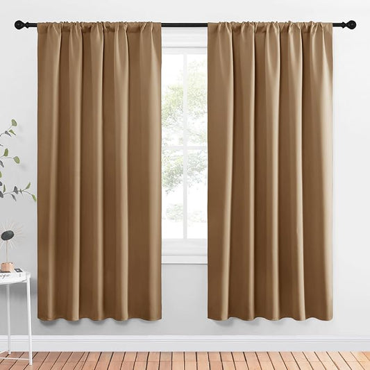 NICETOWN Window Curtains Blackout Drapes, 1 Pair, 52 by 72-Inch, Thermal by NICETOWN