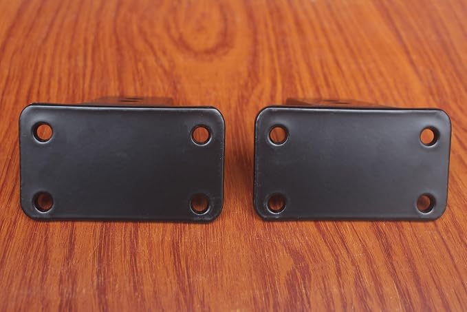 6 Pack - 3 inch Black Hidden L Shelf Bracket Iron Floating Shelf Brackets - Image 4