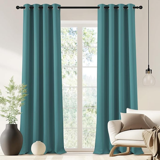 NICETOWN Blackout Drapery Curtain Panel 90 inches Long by NICETOWN
