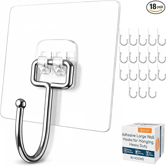 GLUIT Adhesive Large Wall Hooks by GLUIT