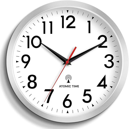 DAXSMY Atomic Wall Clock Analog 14 Inch Battery Operated Modern Decorative by DAXSMY
