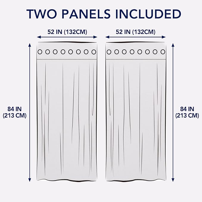 PureFit Outdoor Curtains for Patio Waterproof Weatherproof, UV Resistant Outside Curtains for Gazebo, Front Porch, Pergola, Sun Blocking Privacy Curtain, 52W x 84L inch, Set of 2, Beige