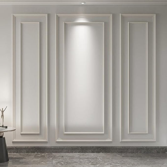 Art3d Premade Bilinear Frame Accent Molding Set, Pre-Cut Decorative Wainscoting by Art3d