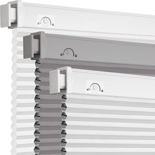Grandekor No Tools No Drill Cordless Cellular Shades, UV Protection Privacy No by Grandekor