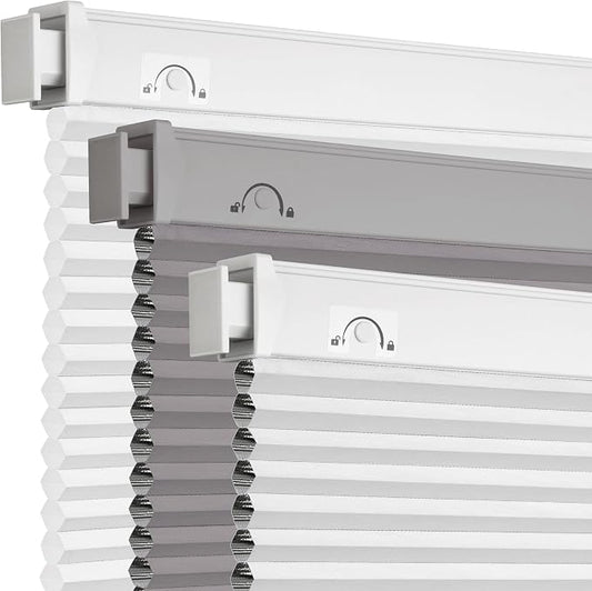 Grandekor No Tools No Drill Cordless Cellular Shades, UV Protection Privacy No by Grandekor