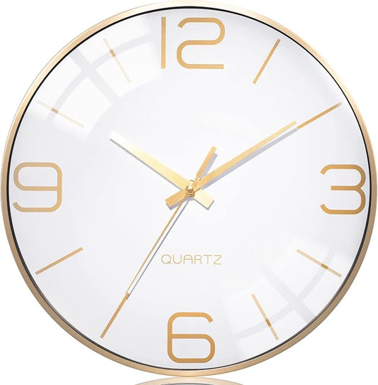 AYRELY® 12 Inch Silent Modern Wall Clocks Battery Operated, Wall Clock by AYRELY