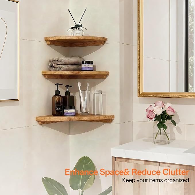 Gieanoo Floating Corner Shelves - Image 5