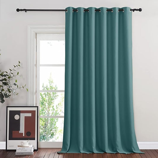 NICETOWN Room Divider Curtain 132 Inches Long, Wide Blackout Sliding Door by NICETOWN