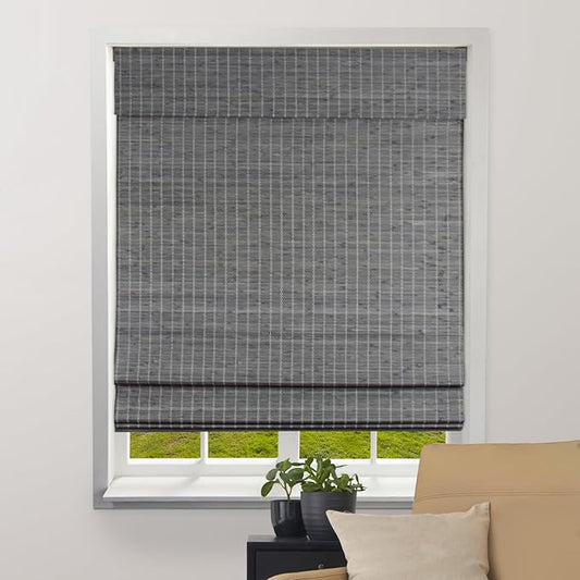 ARLO BLINDS Semi-Sheer Bamboo Roman Shades by ArloBlinds