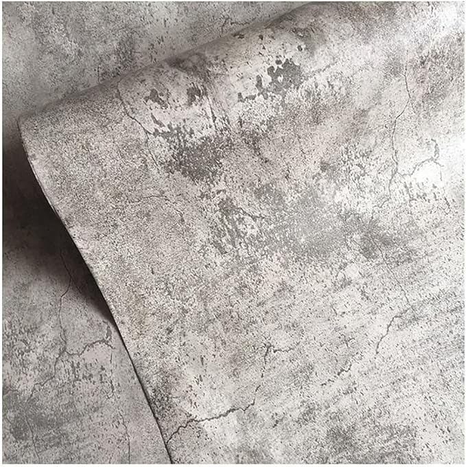 48"×354" Extra Wide Large Size Grey Concrete Wallpaper Peel and Stick - Image 2