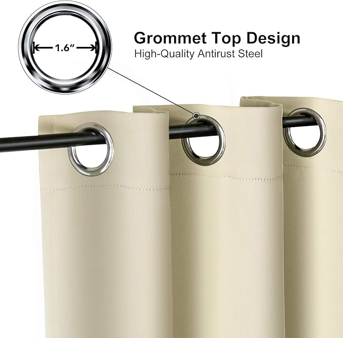 ChrisDowa Blackout Curtains 78 inches Long - Image 2