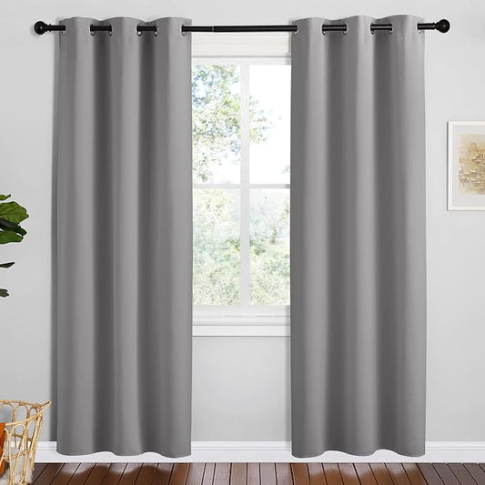 NICETOWN Thermal Insulated Grommet Blackout Curtains, 2 Panels, W42 x L78 -Inch by NICETOWN