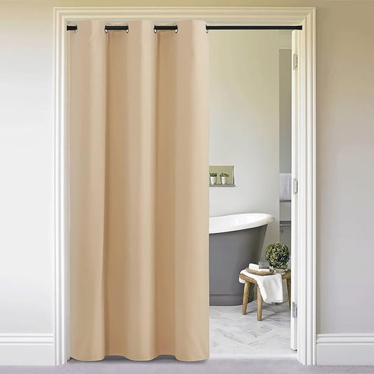 NICETOWN Closet Curtain for Bedroom Door, Faux Folding Accordion Doors by NICETOWN