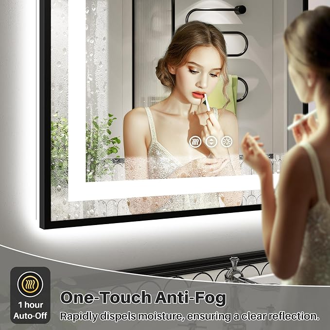 60x30 Inch LED Bathroom Mirror - Image 4