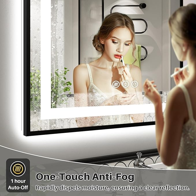 66x36 Inch LED Bathroom Mirror - Image 4