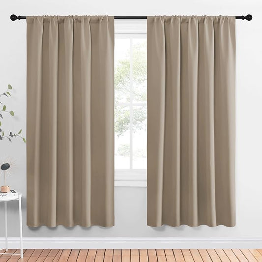 NICETOWN Window Curtains Blackout Drapes, 1 Pair, 52 by 72-Inch, Thermal by NICETOWN