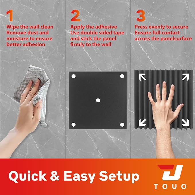 24 Pack Acoustic Panels – Sound Proof Foam Panels - Image 8