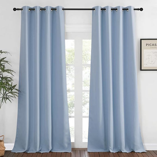 NICETOWN Bedroom Curtain Room Darkening Drapery 102 inches Length by NICETOWN