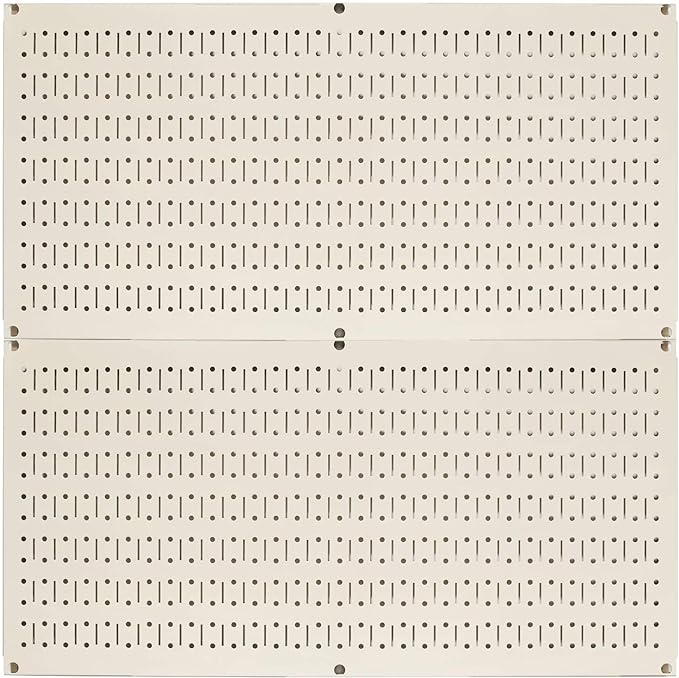 Wall Control Pegboard Rack Horizontal Metal Pegboard Garage Tool Storage Pack by Wall+Control