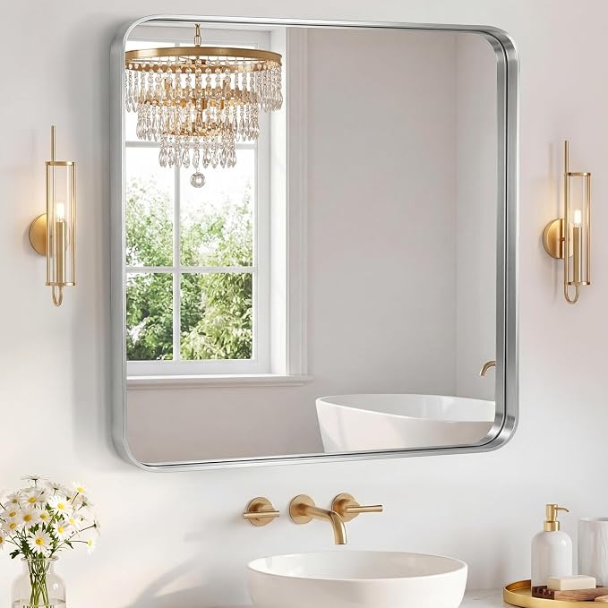 NEWBULIG 36X36 Inch Bathroom Mirror by NEWBULIG