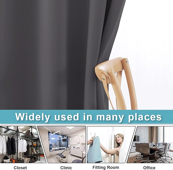 RYB HOME Extra Long Curtains Light Block Soundproof Privacy Blinds - Image 5