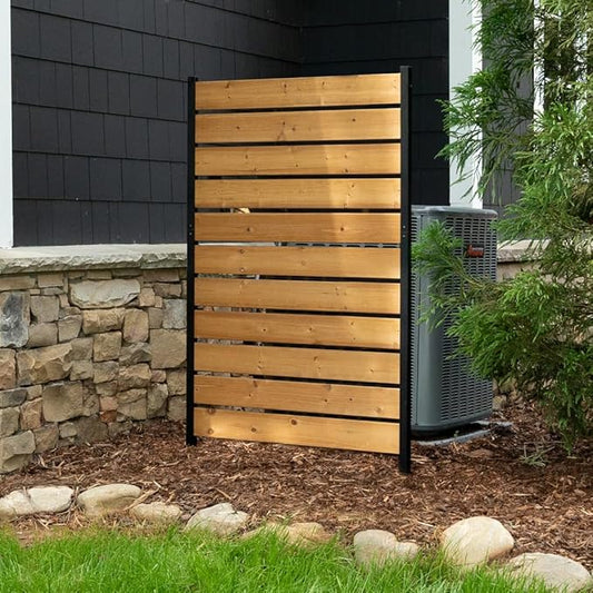 5ft H x 3.2ft W No Dig Enclo Concord Cedar Wood Privacy Screen, Great to Hide by Enclo