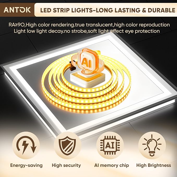 Antok 72X32 LED Bathroom Mirror - Image 9