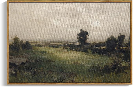 InSimSea Framed Canvas Wall Art Vintage Decor, Framed Vintage Landscape Canvas by InSimSeaArt