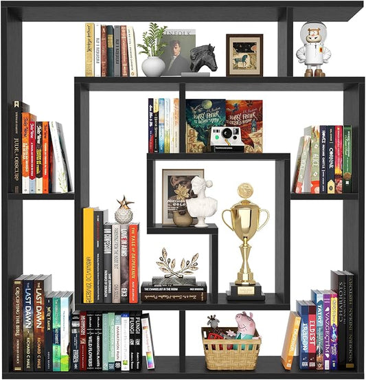 Armocity 5 Tier Display Book Shelf Wall Mounted Bookshelf Freestanding by Armocity