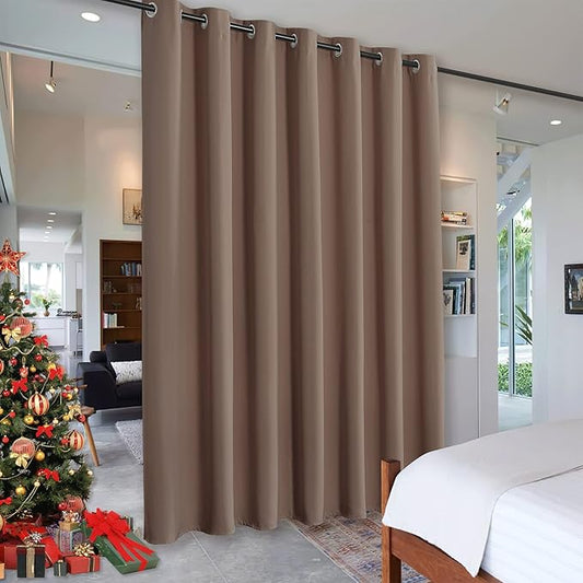 RYB HOME Blackout Room Divider Curtains Thermal Insulated Energy Efficiency by RYBHOME