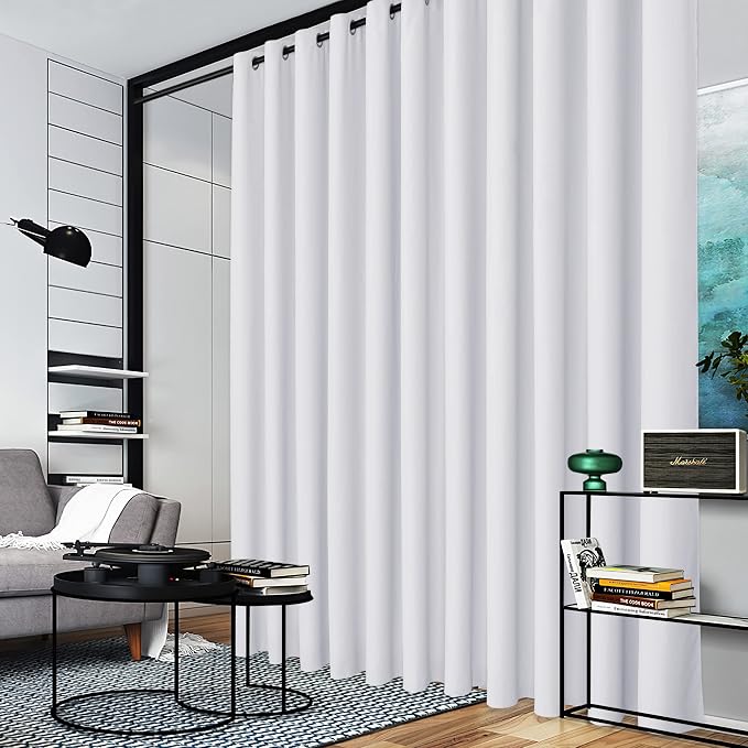 RYB HOME Extra Wide Curtains for Room Divider Blackout Energy Saving Privacy - Image 3