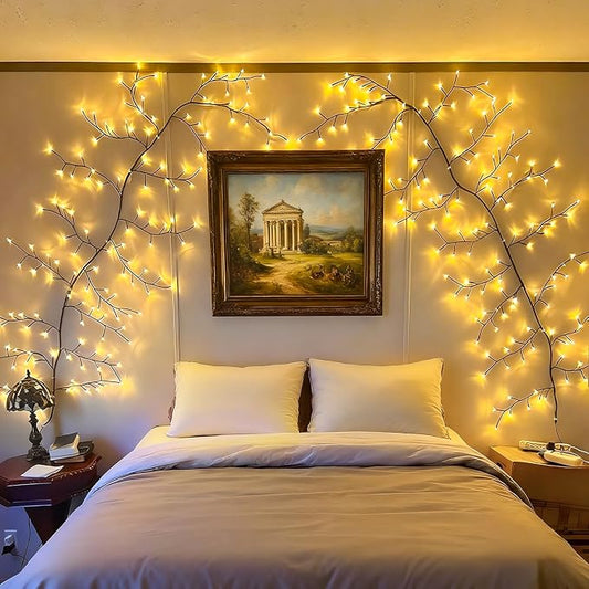 Enchanted Willow Vine Lights for Wall: 7.5FT led Twinkling Tree Branch Light by SolarOutdoorLights