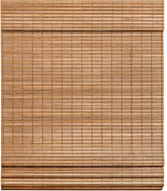LazBlinds Cordless Bamboo Roman Shades, Light Filtering Window Treatment by LazBlinds