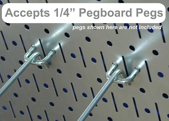 Wall Control 30-P-3232GV Galvanized Steel Pegboard Pack - Image 2