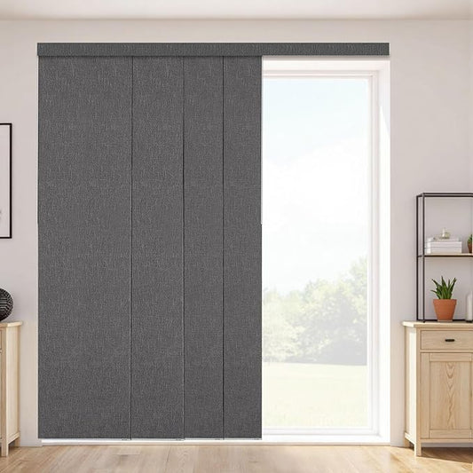 VEVOR Panel Track Blinds, Extendable Track from 45.8 in to 86 in W, Trimmable by VEVOR
