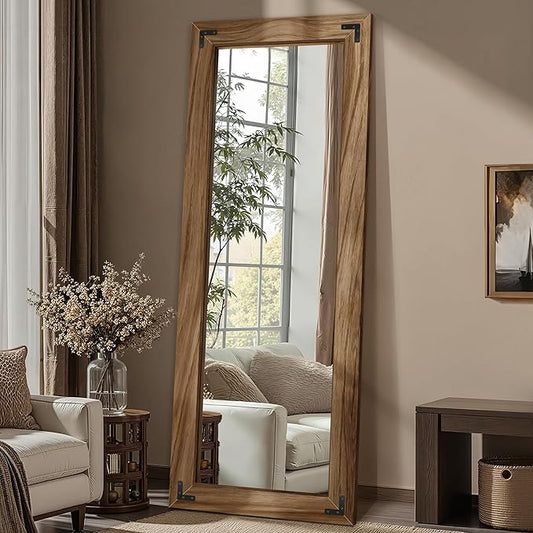 FICTOR Wooden Full Length Mirror, by FICTOR