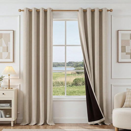 FMFUNCTEX 100% Blackout Curtains by Fmfunctex