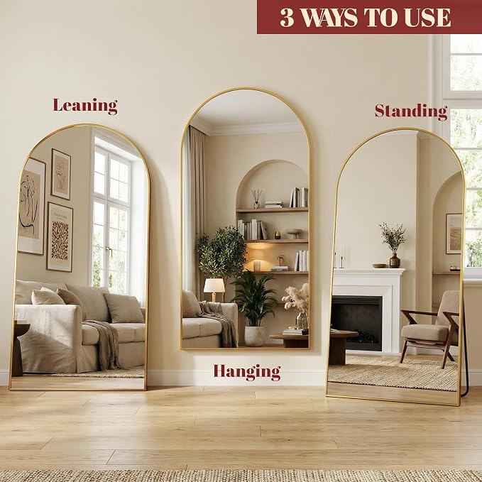 Suidia 68"x26" Arched Full Length Mirror - Image 8
